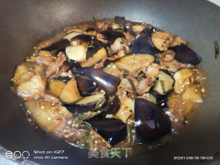 五花肉烧茄子的做法步骤：6