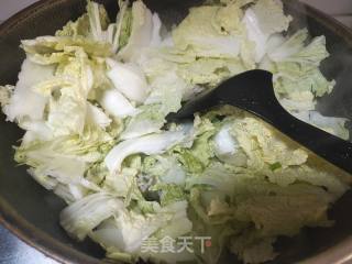 肉末韭菜炒白菜的做法步骤：3