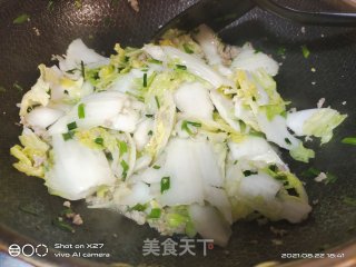 肉末韭菜炒白菜的做法步骤：5