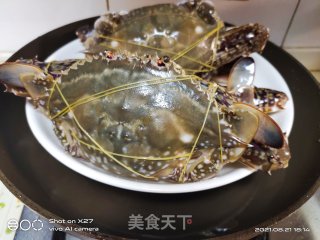 清蒸梭子蟹的做法步骤：2