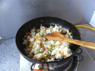 亚麻籽油炒饭的做法步骤：9