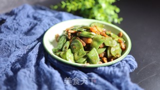 肉片炒扁豆的做法步骤：7