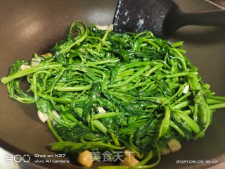腐乳蒜香空心菜的做法步骤：3