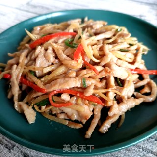 子姜炒肉丝的做法步骤：21