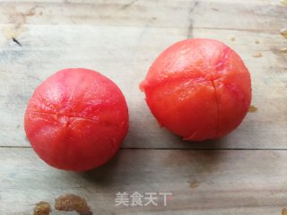 番茄鸡蛋打卤面的做法步骤：1