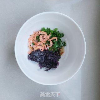 香葱、紫菜蛋花汤的做法步骤：1