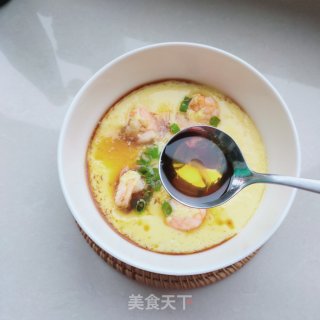 虾仁蒸鸡蛋的做法步骤：9