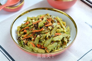 芽菜炒苦瓜的做法步骤：7