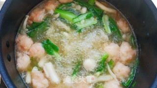 菌菇虾滑汤的做法步骤：10