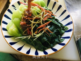 白灼小油菜的做法步骤：5