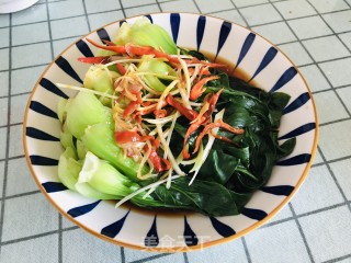 白灼小油菜的做法步骤：6