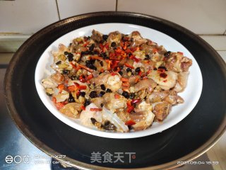 豆豉蒸鸡肉的做法步骤：5