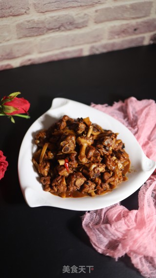 豆豉嫩姜烧鸡肉的做法步骤：11