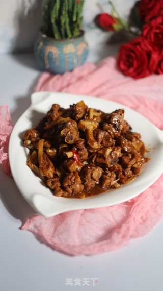 豆豉嫩姜烧鸡肉的做法步骤：12