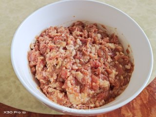 猪肉汉堡包（一次发酵）的做法步骤：4