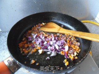 火腿蛋炒饭的做法步骤：4