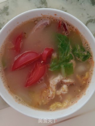 番茄蔬菜蛋汤的做法步骤：5