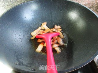 五花肉煎鸡蛋炒茭白的做法步骤：9