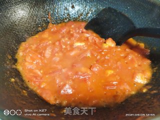 鸡肉白菜西红柿面的做法步骤：2