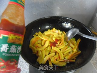 茄汁金瓜条的做法步骤：7