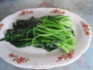 姜丝菜心的做法步骤：4