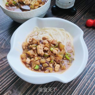 茄子打卤面的做法步骤：21