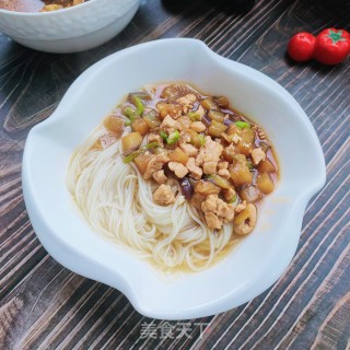 茄子打卤面的做法步骤：22