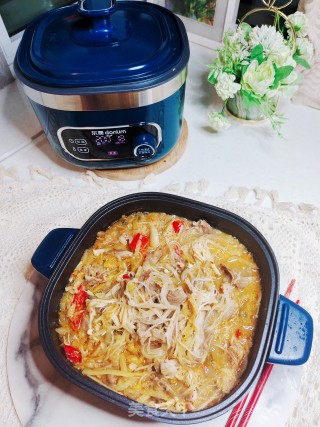 酸菜肥牛粉丝煲的做法步骤：10