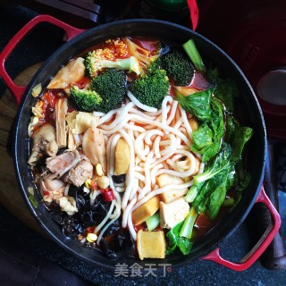 香辣鸡块炖时蔬的做法步骤：12