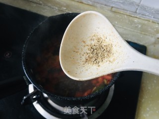 西红柿青菜鸡汁面的做法步骤：7