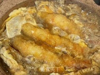 滑蛋炸虾饭 Ebi Katsu Don的做法步骤：12
