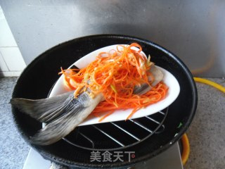 清蒸马哈鱼尾的做法步骤：10