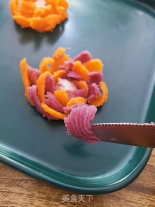 红薯泥花的做法步骤：6