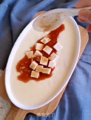 鲜嫩营养美味的豆腐蛋羹，法帅蒸烤箱做法~的做法步骤：9