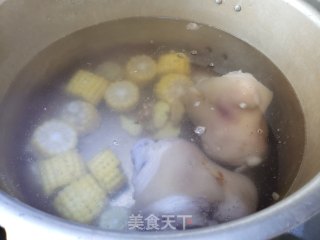 玉米炖大骨头的做法步骤：7