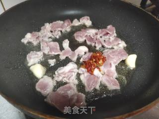 双豆角炒肉的做法步骤：2