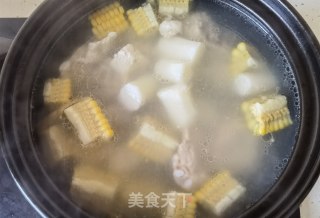 山药玉米排骨汤的做法步骤：13