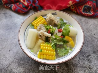 山药玉米排骨汤的做法步骤：17