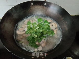 口蘑菜心肉丸汤的做法步骤：6