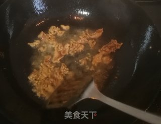 蒜苔炒肉的做法步骤：6