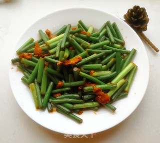 蒜苔炒肉的做法步骤：9