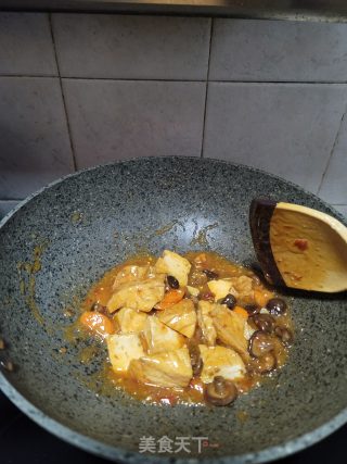 辣豆瓣酱烧豆腐的做法步骤：8