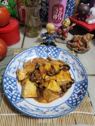 辣豆瓣酱烧豆腐的做法步骤：10