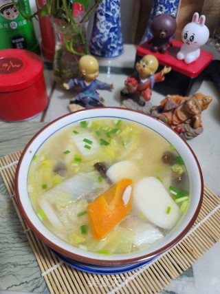 香菇白菜年糕汤的做法步骤：8