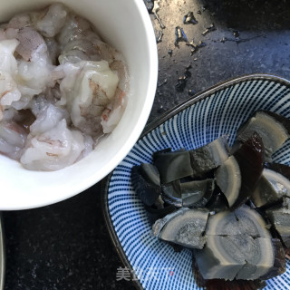 虾仁皮蛋蔬菜粥的做法步骤：5