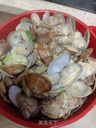 家常炒蛤蜊的做法步骤：5