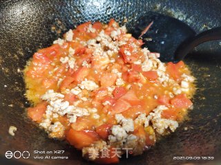 西红柿肉末炒粉条的做法步骤：4