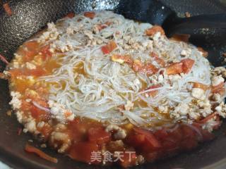 西红柿肉末炒粉条的做法步骤：5