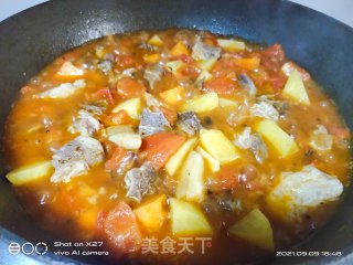 土豆炖鸡肉的做法步骤：6