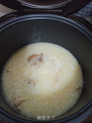 烤鸡咸粥的做法步骤：5